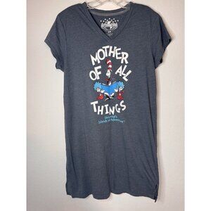 Universal Studios Dr. Seuss Mother Of All Things Pajama Dress Nightgown Small